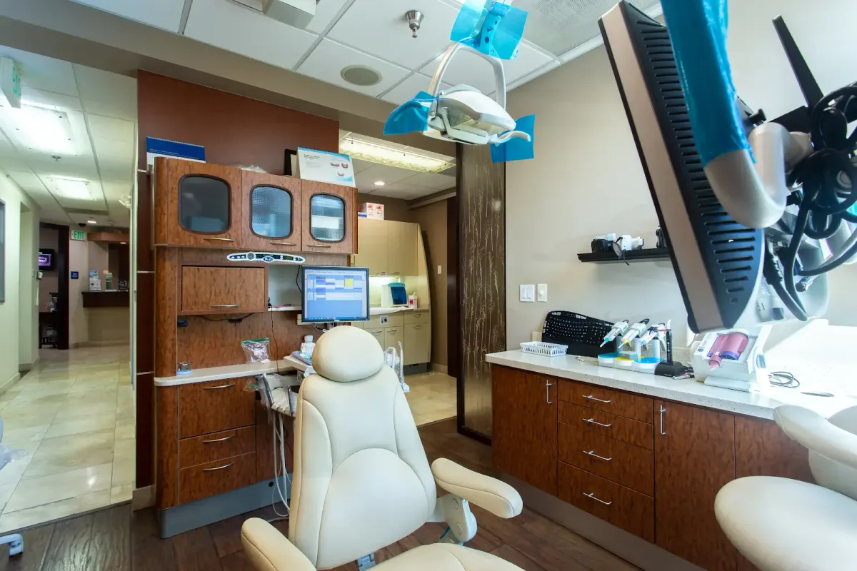 Treatment room at Smile By Design Dental Group in Irvine